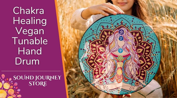 14" and 18" Chakra Healing Vegan Tunable Hand Drum