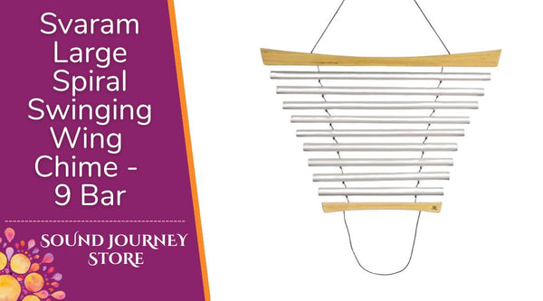 Large Swinging Wing Chime - SPIRAL - 9 Bar
