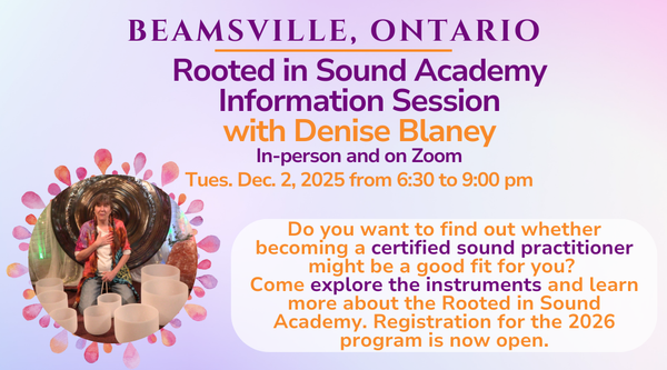 Sound Academy Information Session Tues. Dec. 2