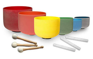 Chakra Sets of Crystal Singing Bowls