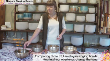A Study of 3 E3 Himalayan Singing Bowls