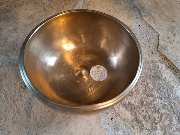 Bowl 365: 7.5" Antique Lingam Himalayan Singing Bowl 319/926 HZ D#4+14/A#5-12