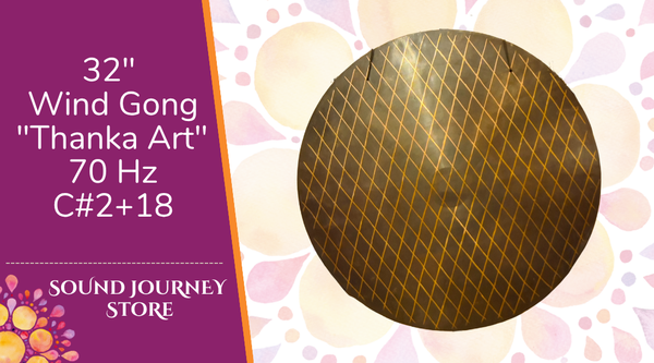 32" Wind Gong "Thanka Art" 70 Hz C#2+18
