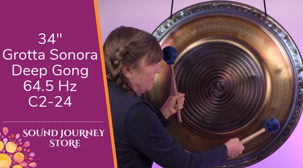 34" Grotta Sonora Deep Gong 64.5 Hz C2-24