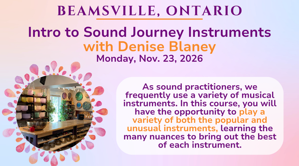 Intro to Sound Journey Instruments November 2026
