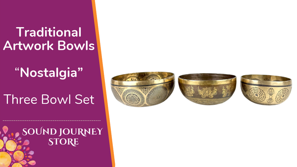 Traditional Artwork Bowls "Nostalgia" Three Bowl Set