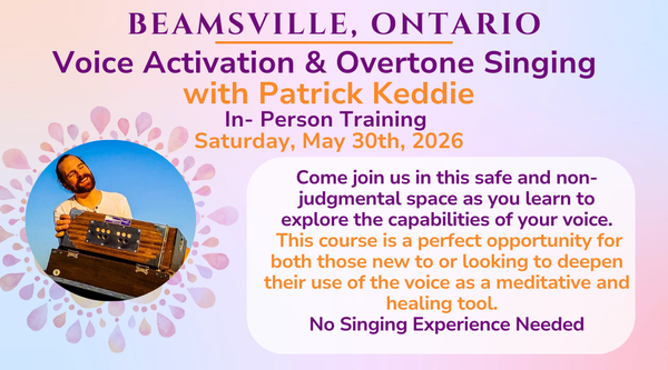 Voice Activation & Overtone Singing Workshop May 2026
