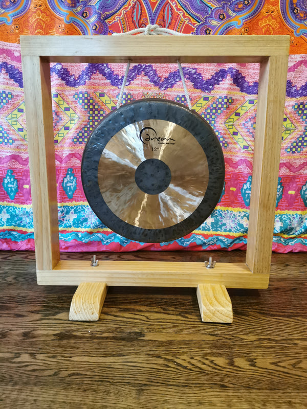 Wooden Table Top Gong Stands
