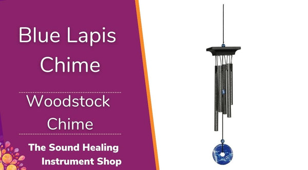 This delightful small Blue Lapis chime has colourful accents, making it a treat for your eyes and ears! 