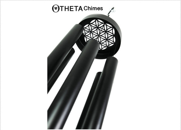 Theta Chimes Large Flower of Life Wind Chime