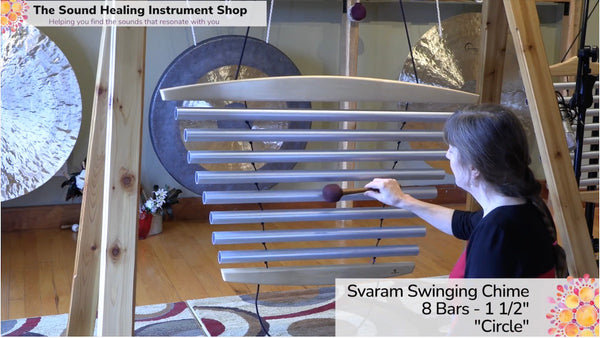 Large Swinging Wing Chime - CIRCLE - 8 Bar